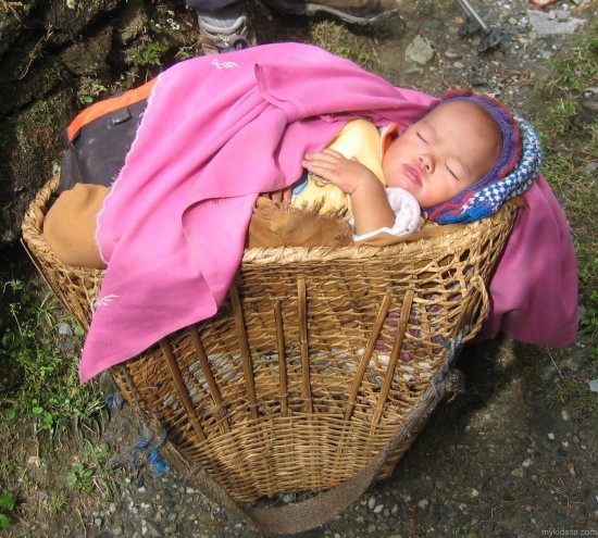 Baby In Basket