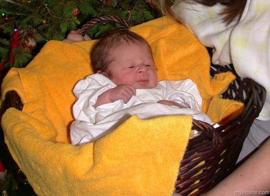 Baby In Basket