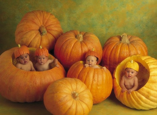 Baby In Pumpkin