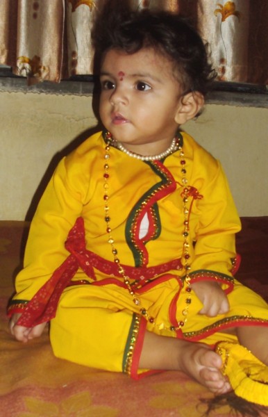 Baby In Indian Dress