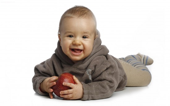 Baby With Apple