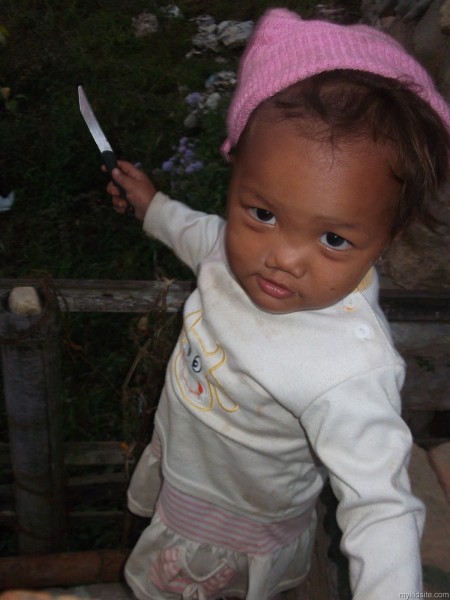 Baby With Knife