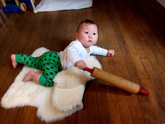 Baby With Pastry Roller