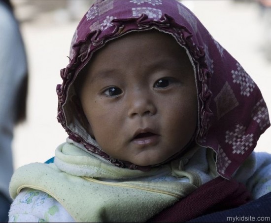 Baby With Scarf