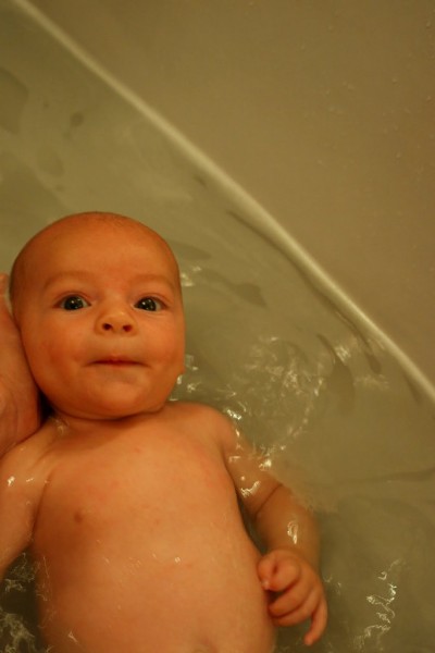 Bathing Baby