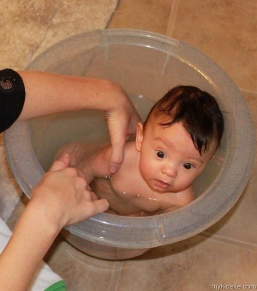 Bathing Baby