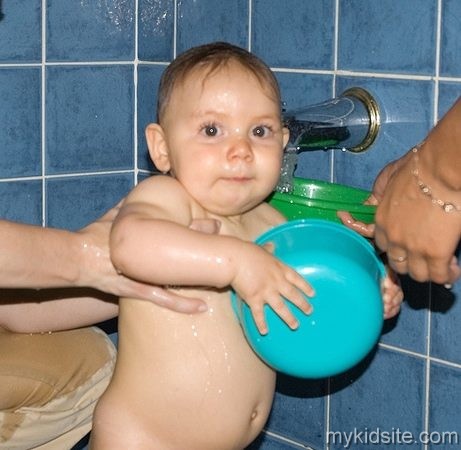 Bathing Baby