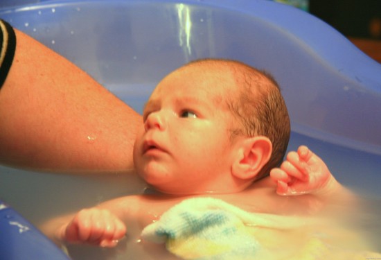 Bathing Baby