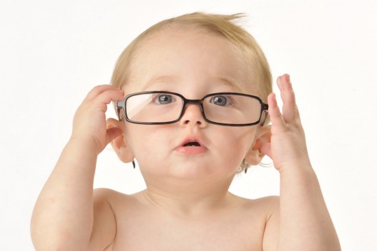 Cute Baby With Glasses