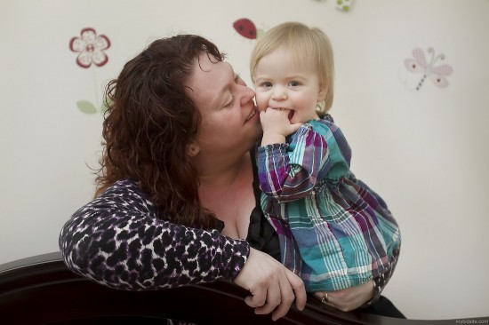 Girl With Mom