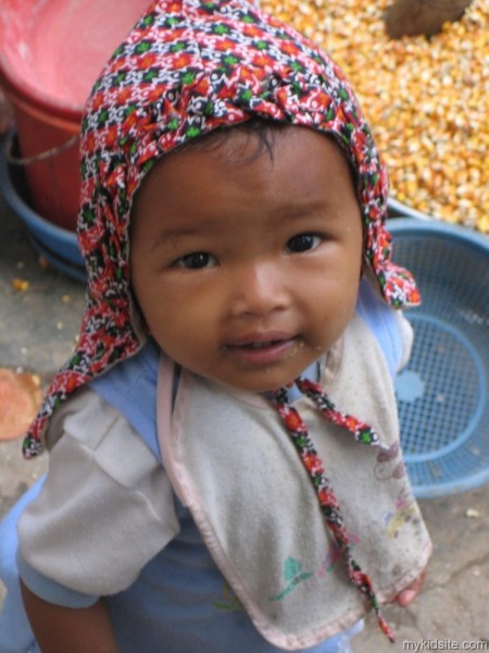 Little Baby With Scarf