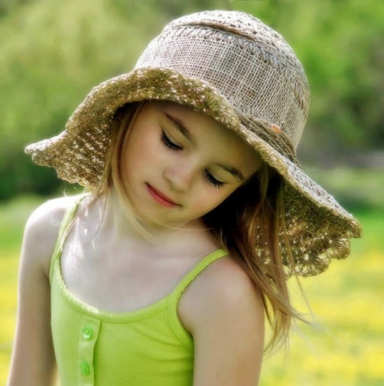 Sweet Girl With Cap