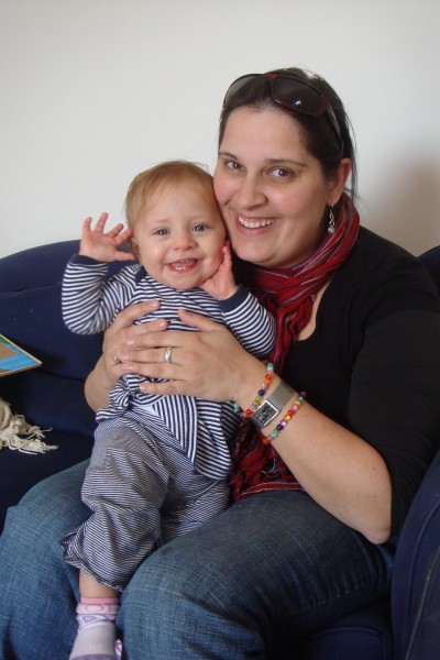 Smiling Baby With Mom