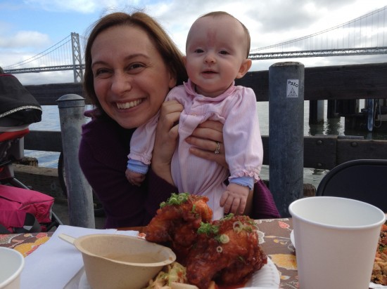 Smiling Baby With Mom