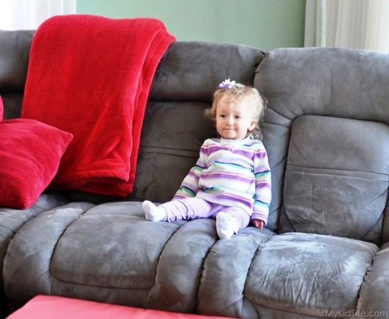 Baby Girl On Couch