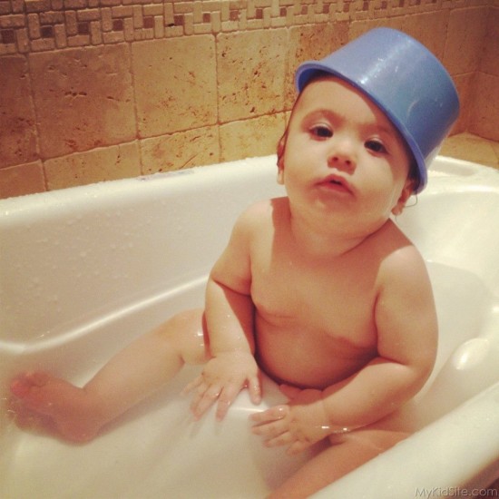 Baby In Bath Tub