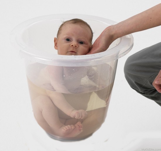 Baby In Bucket