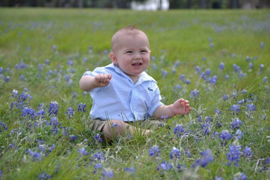 Baby In Garden