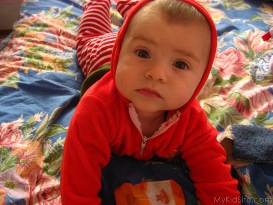 Baby In Red Dress