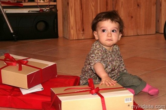 Baby With Gifts
