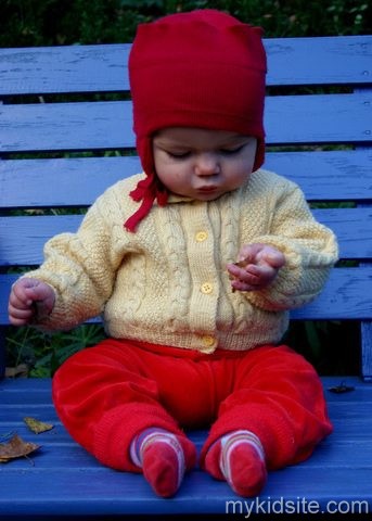 Baby With Scarf