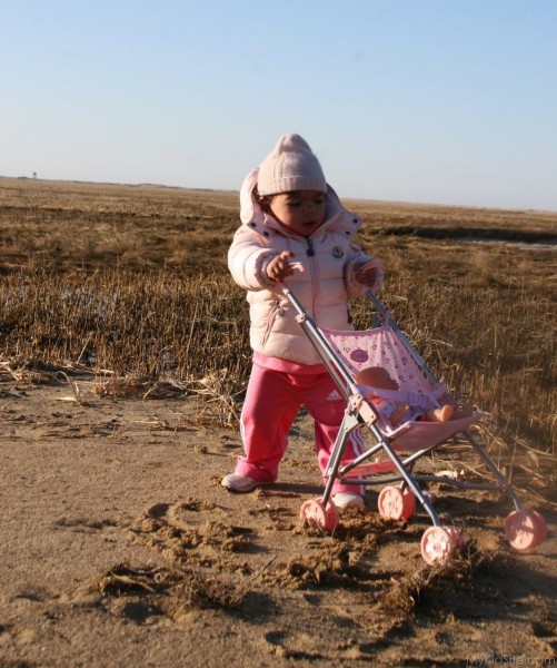 Baby With Stroller