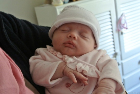 Sleeping Baby With Cap