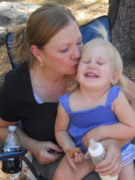 Smiling Baby With Mom