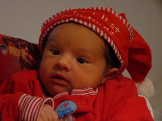 Baby In Red Dress