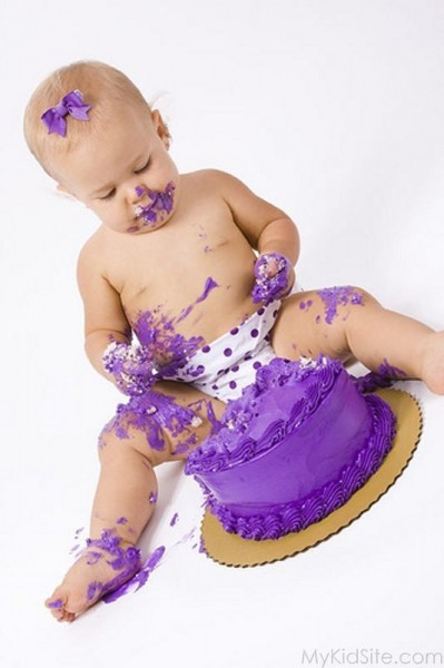 Baby With Cake