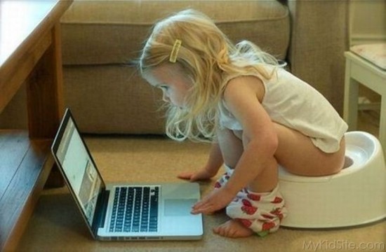 Baby With Laptop