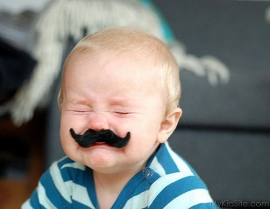 Baby With Moustache