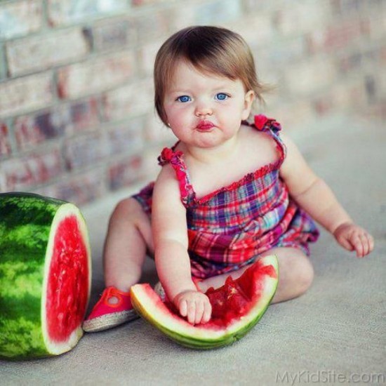 Girl With Watermelon