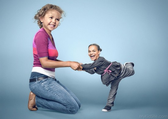 Playing Mom And Girl