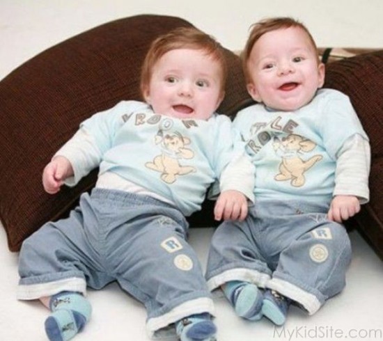 Twins Smiling