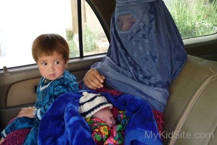 Afghani Baby Family