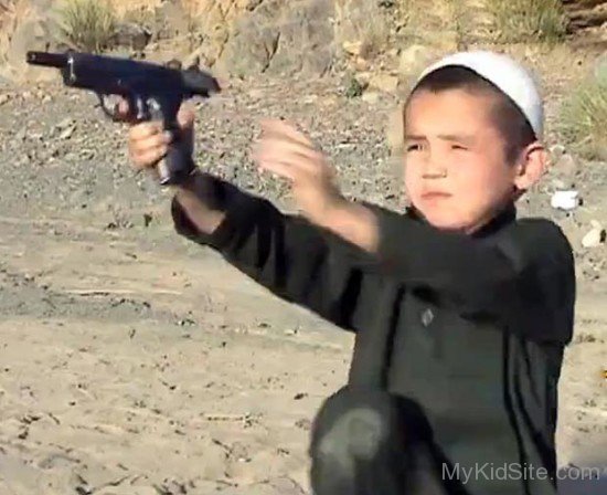 Afghani Baby With Gun