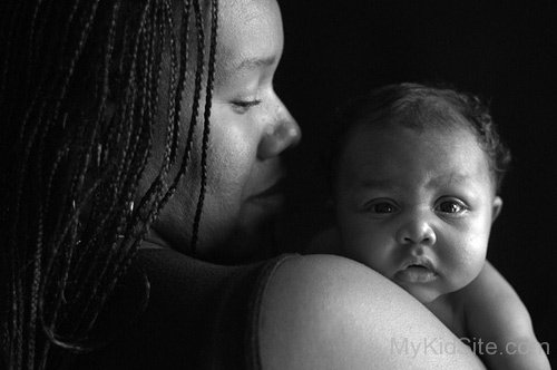 African Baby With Mom