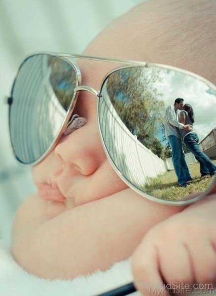 Baby With Sun Glasses