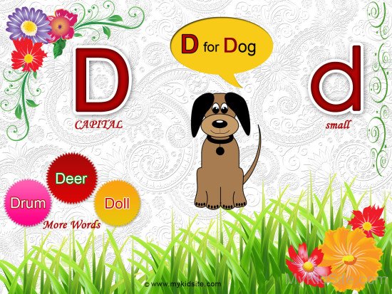 Alphabet Worksheet for Letter D