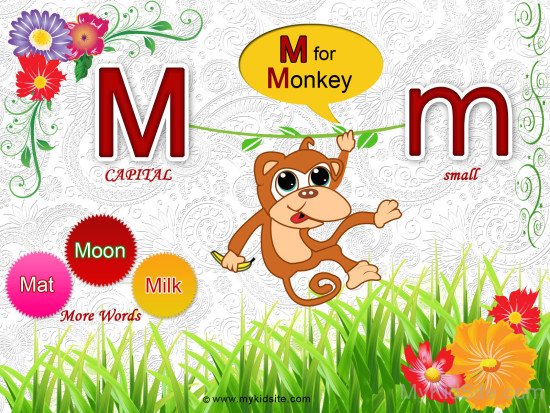 Alphabet Worksheet for M