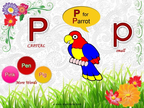 Alphabet Worksheet for Letter P