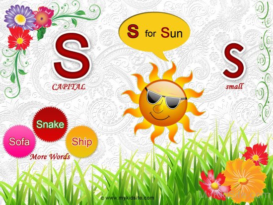 Alphabet Worksheet for Letter S