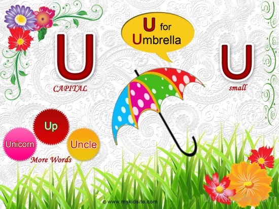 Alphabet Worksheet for Letter U