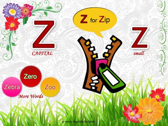 Alphabet Worksheet for Letter Z