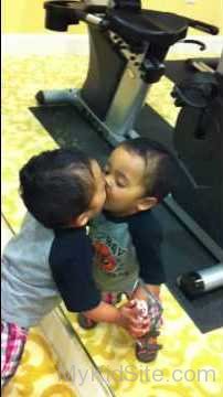 Baby Self Kissing