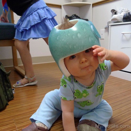Baby Wearing Funny Cap