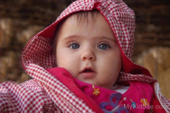 Baby Wearing Red Dress