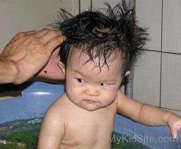 Bathing Baby Hair