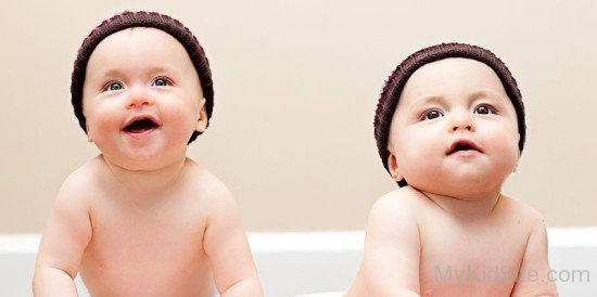 Twin Baby Smiling